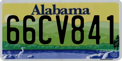 AL license plate 66CV841