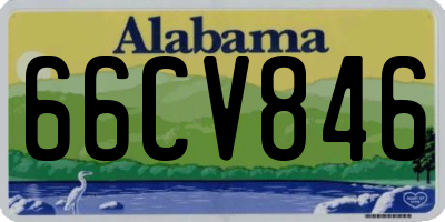 AL license plate 66CV846