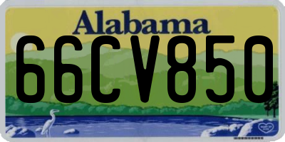 AL license plate 66CV850