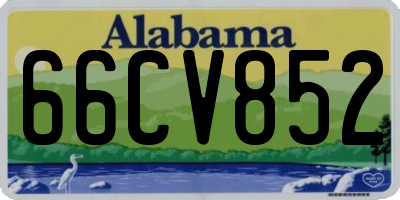 AL license plate 66CV852