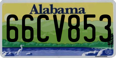 AL license plate 66CV853