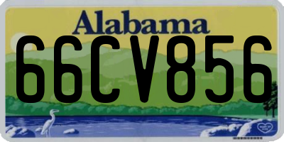 AL license plate 66CV856