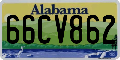 AL license plate 66CV862