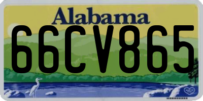 AL license plate 66CV865