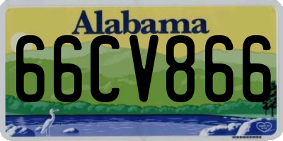 AL license plate 66CV866