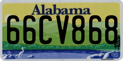 AL license plate 66CV868