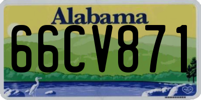 AL license plate 66CV871
