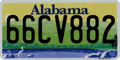 AL license plate 66CV882