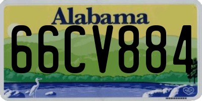 AL license plate 66CV884