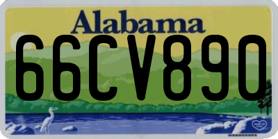 AL license plate 66CV890