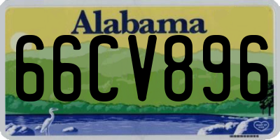 AL license plate 66CV896
