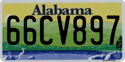 AL license plate 66CV897