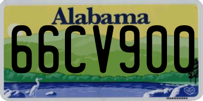 AL license plate 66CV900