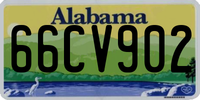 AL license plate 66CV902