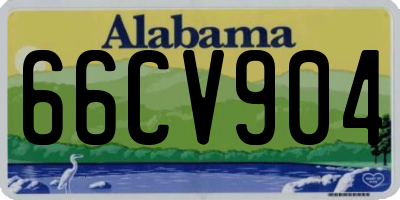 AL license plate 66CV904
