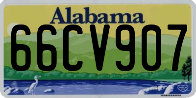 AL license plate 66CV907