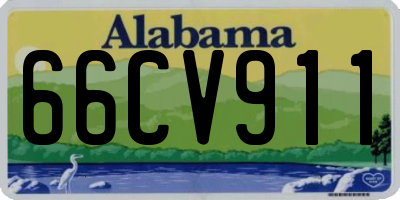 AL license plate 66CV911