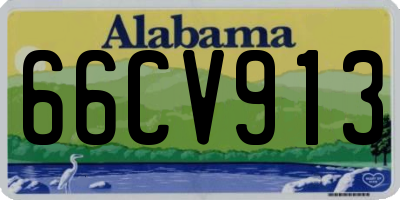 AL license plate 66CV913