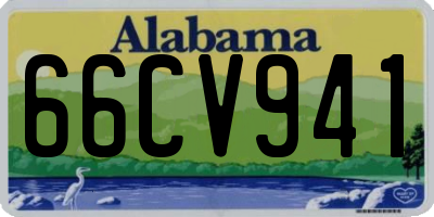 AL license plate 66CV941