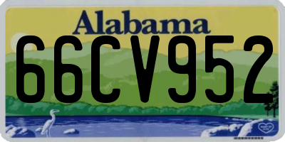 AL license plate 66CV952