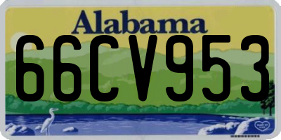 AL license plate 66CV953