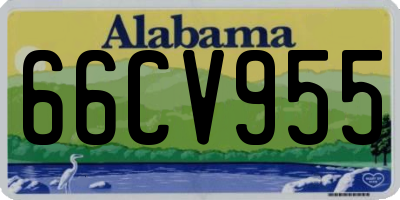 AL license plate 66CV955