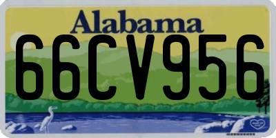 AL license plate 66CV956