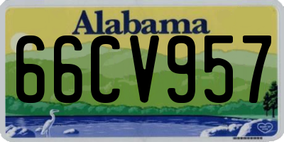 AL license plate 66CV957