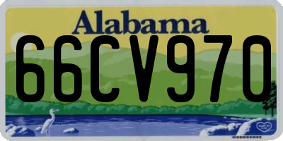 AL license plate 66CV970