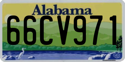 AL license plate 66CV971