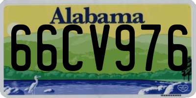 AL license plate 66CV976