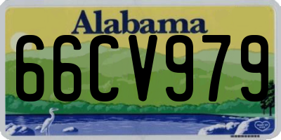 AL license plate 66CV979