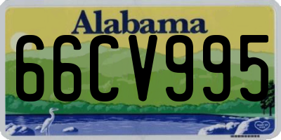 AL license plate 66CV995