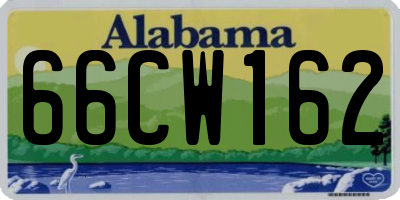 AL license plate 66CW162