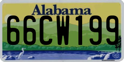 AL license plate 66CW199