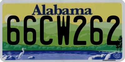 AL license plate 66CW262