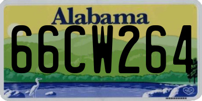 AL license plate 66CW264