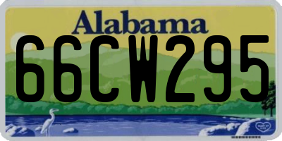 AL license plate 66CW295