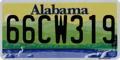 AL license plate 66CW319