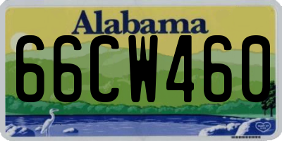 AL license plate 66CW460