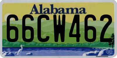AL license plate 66CW462