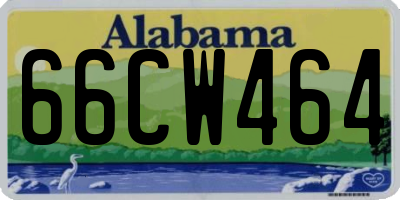 AL license plate 66CW464