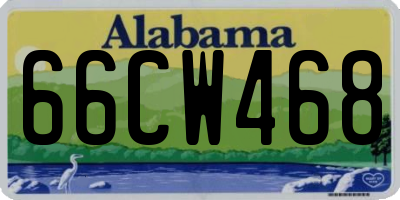 AL license plate 66CW468