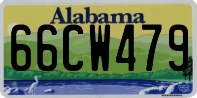 AL license plate 66CW479