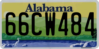 AL license plate 66CW484