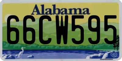 AL license plate 66CW595