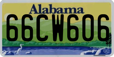 AL license plate 66CW606