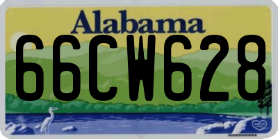AL license plate 66CW628