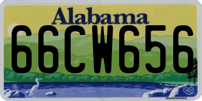 AL license plate 66CW656