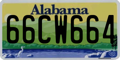 AL license plate 66CW664